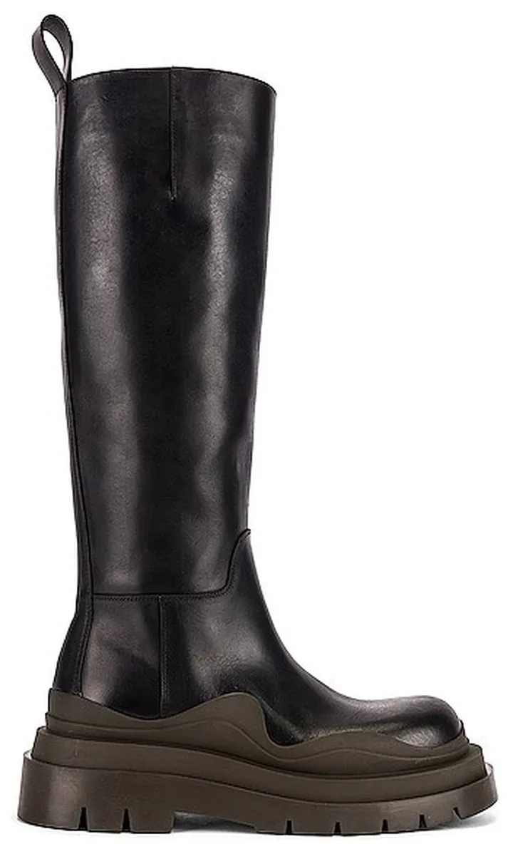 Bottega Veneta Tire High Top Boots in Black