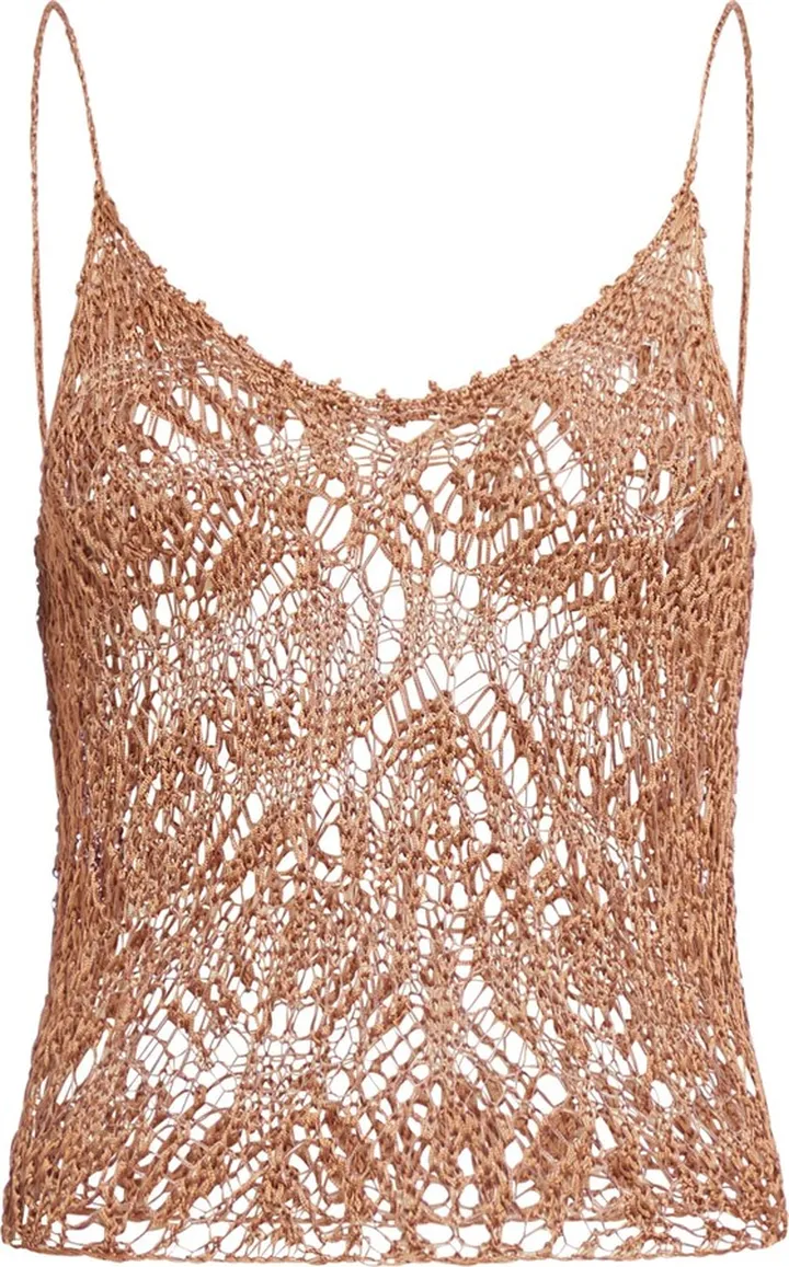 Fine Viscose Lace -3gg V-neck Tank Top