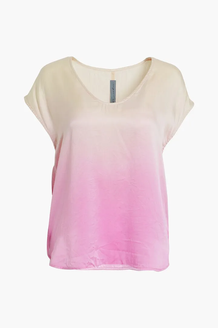 Dégradé silk-jersey T-shirt