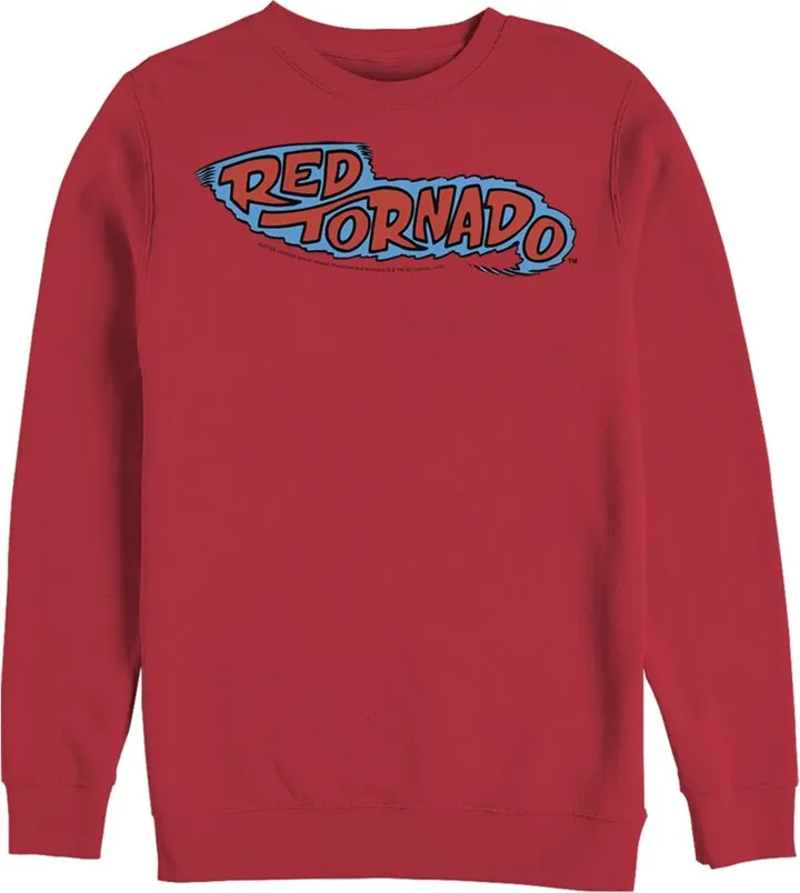 Men's Justice League Tornado Logo Sweatshirt - Red - 3X Large