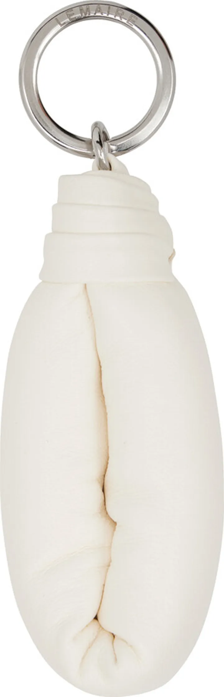 LEMAIRE White Wadded Keychain