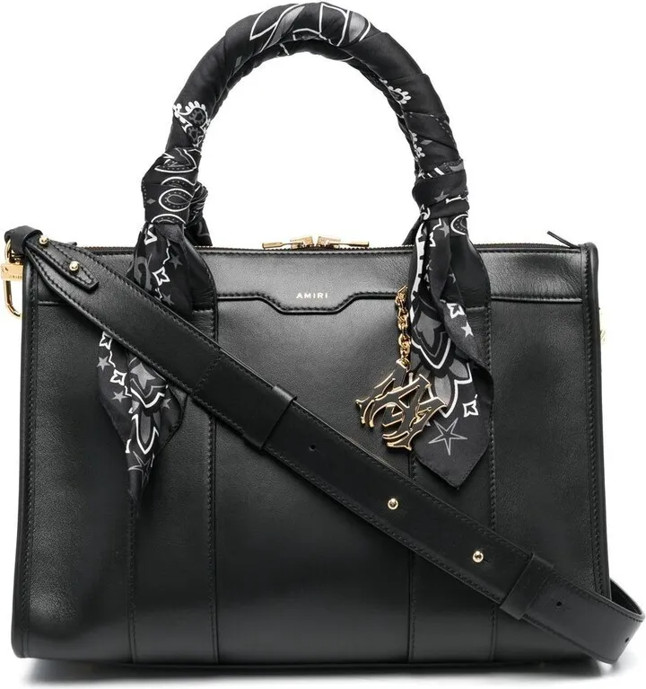Bandana-Handle Detail Tote Bag