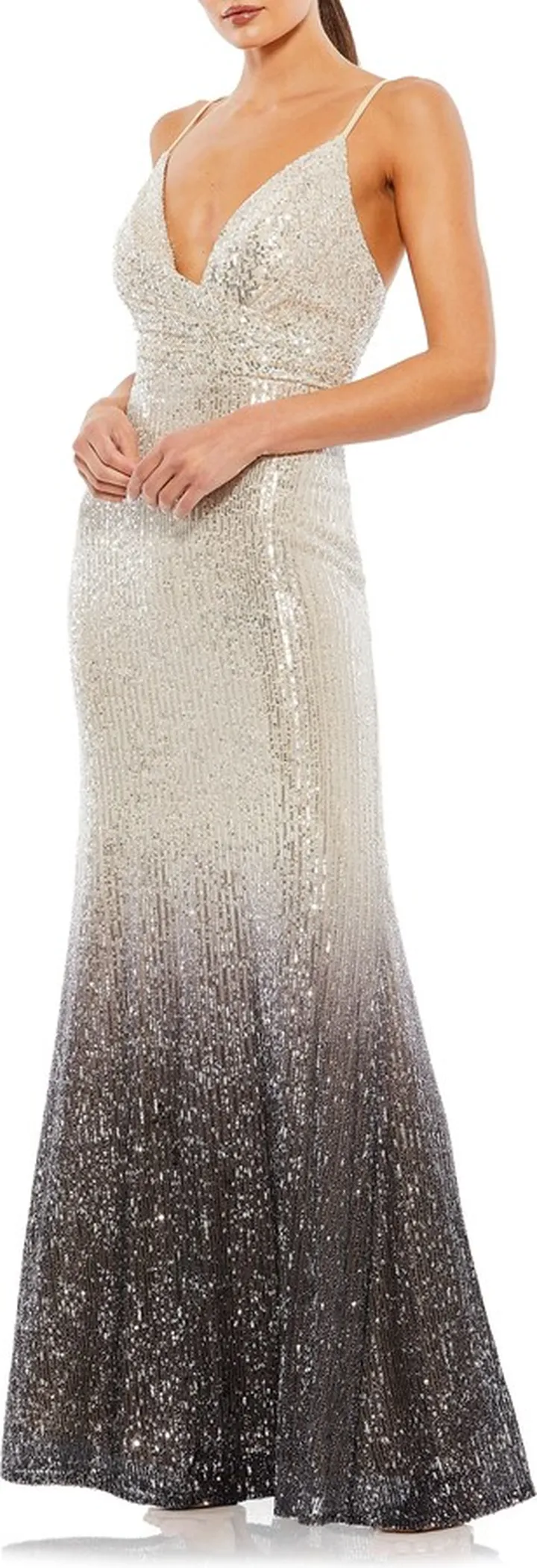 Sequin Ombré Mermaid Gown