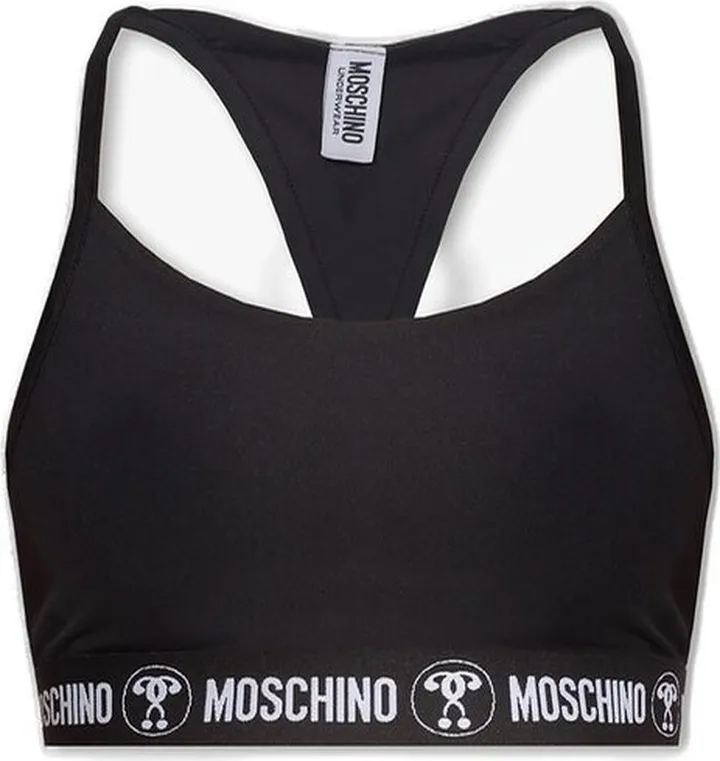 Moschino Logo Underband Racerback Bralette