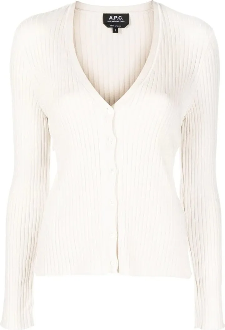 A.P.C. V-Neck Buttoned Cardigan