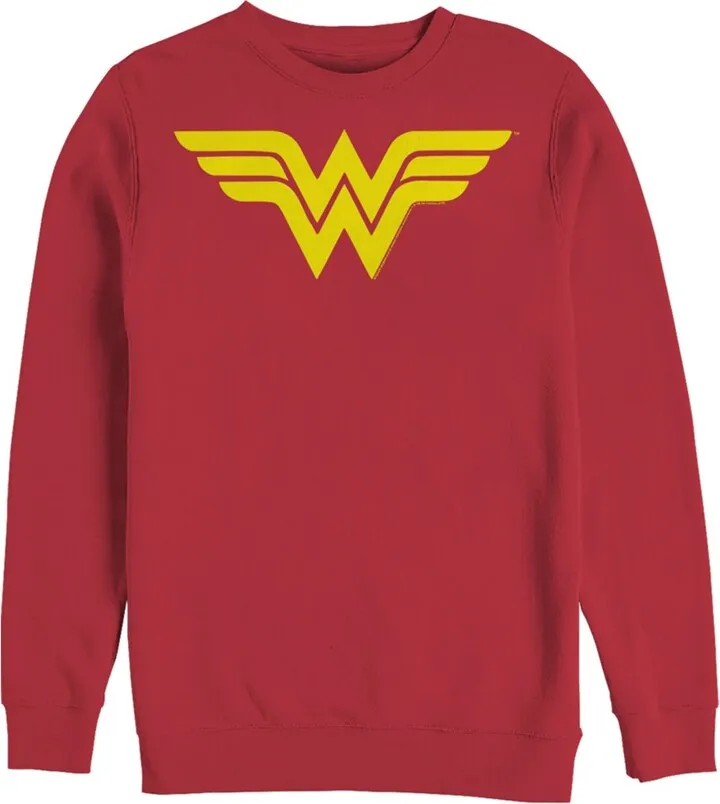 Men's Justice League Classic Logo Sweatshirt - Red - Medium