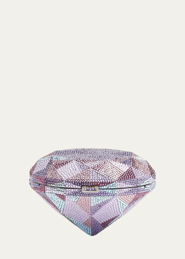 Diamond Geometric Crystal Minaudiere