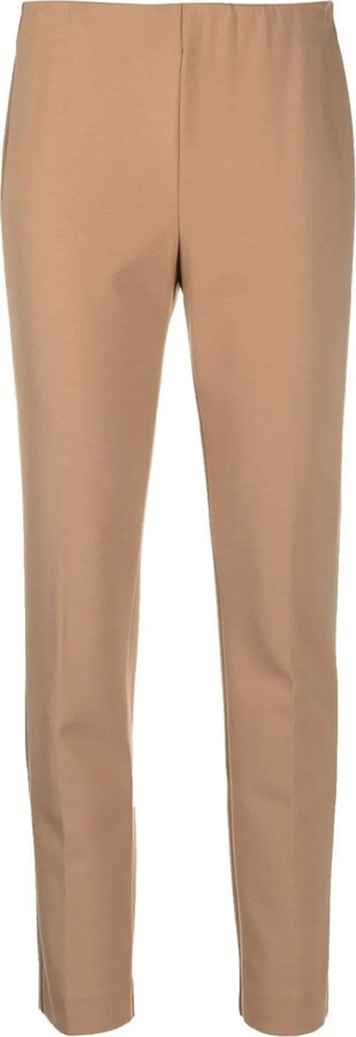High-Waisted Slim-Cut Trousers