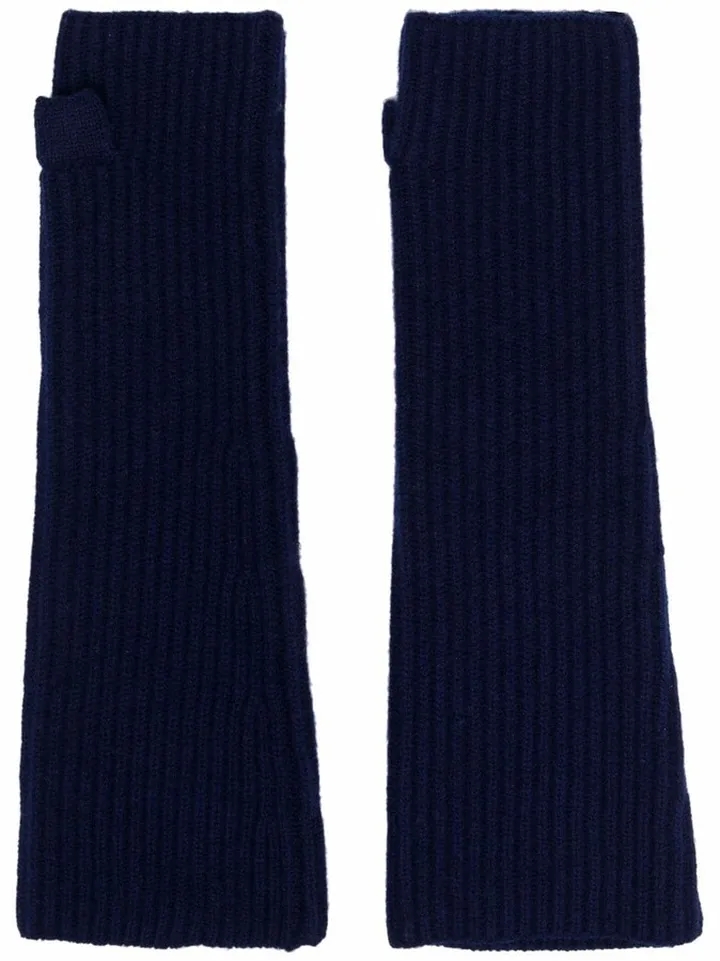 Ribbed Wool Mittens