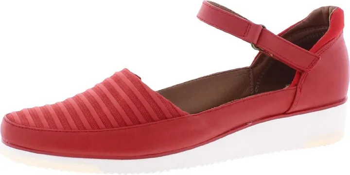 Harmony Womens Faux Leather Lifestyle Slip-On Sneakers