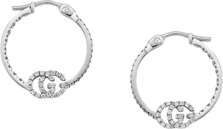 GG Running earrings with diamonds