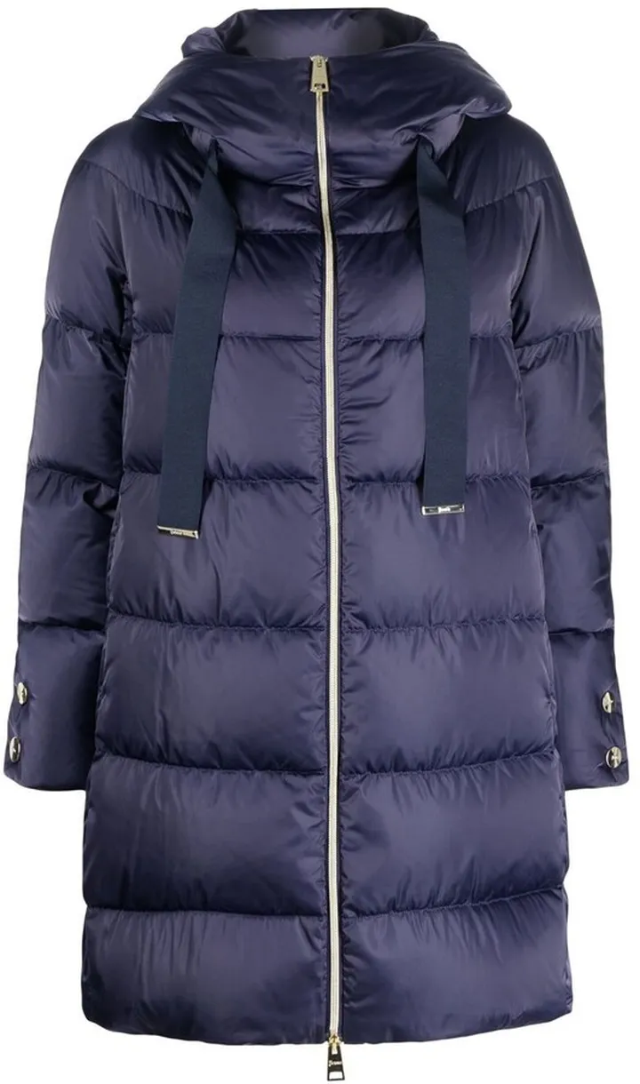 Raso hooded padded coat