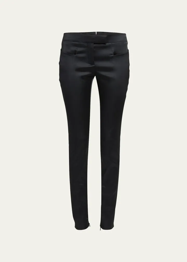 Satin Skinny Trousers