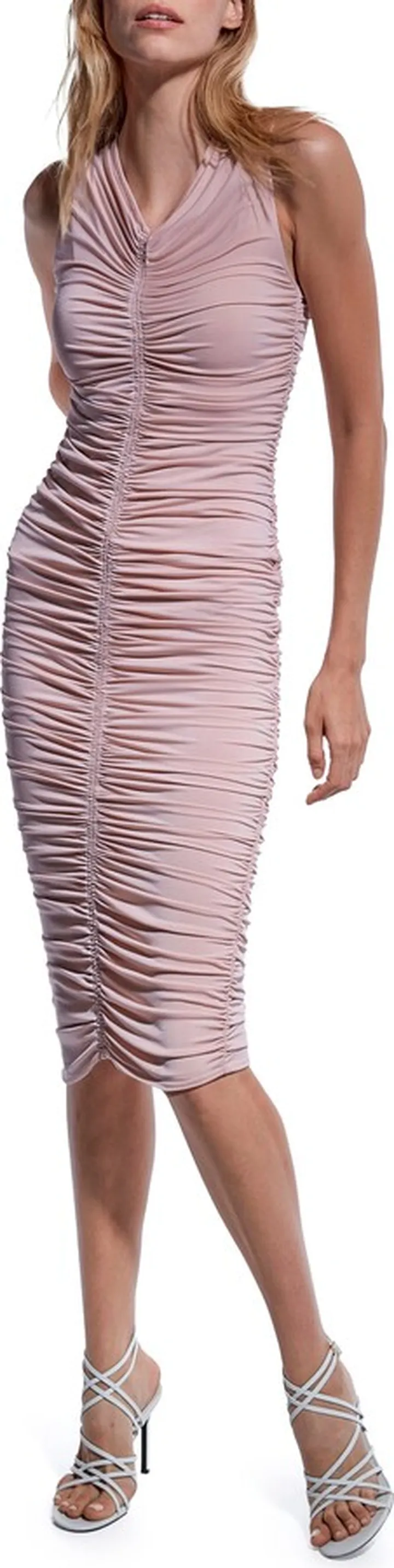 Deanna Ruched Sleeveless Dress