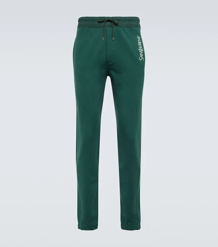 Logo straight cotton sweatpants