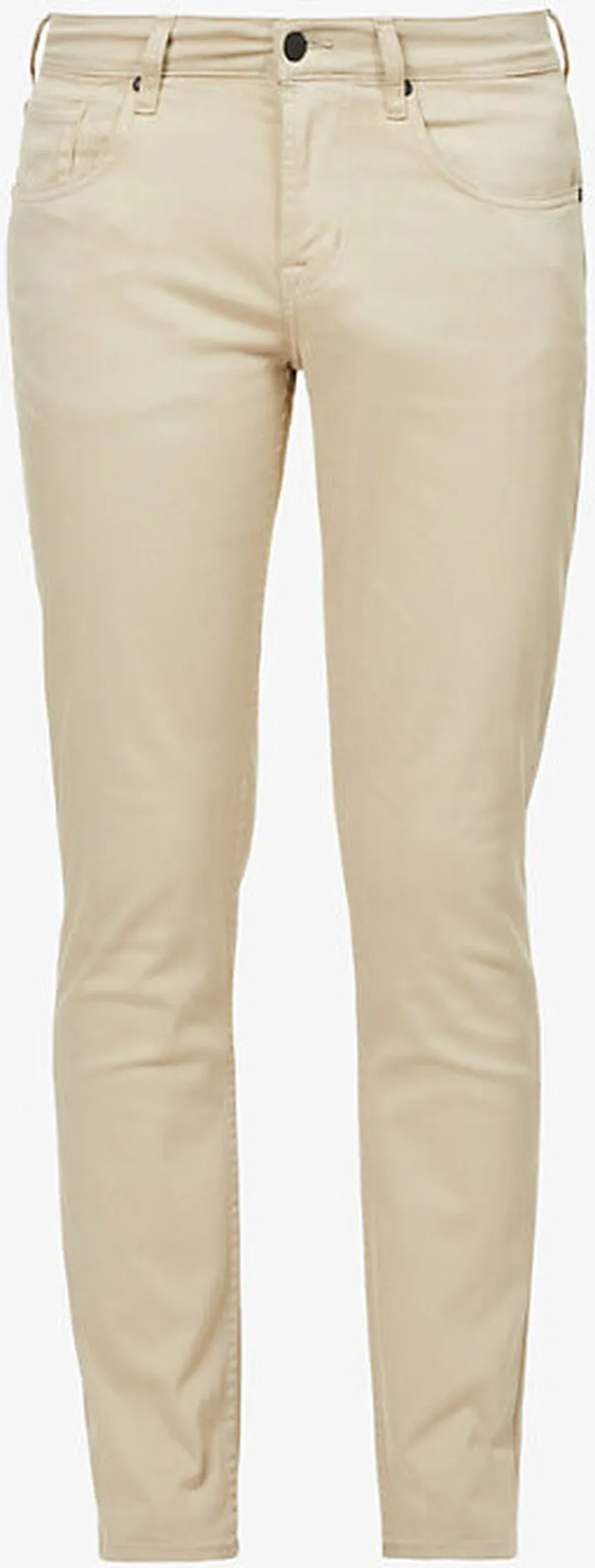 Mens Grey Slimmy Tapered Luxe Performance Plus Slim-fit Tapered Jeans