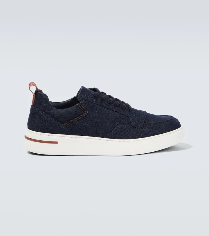 Newport Walk suede-trimmed sneakers