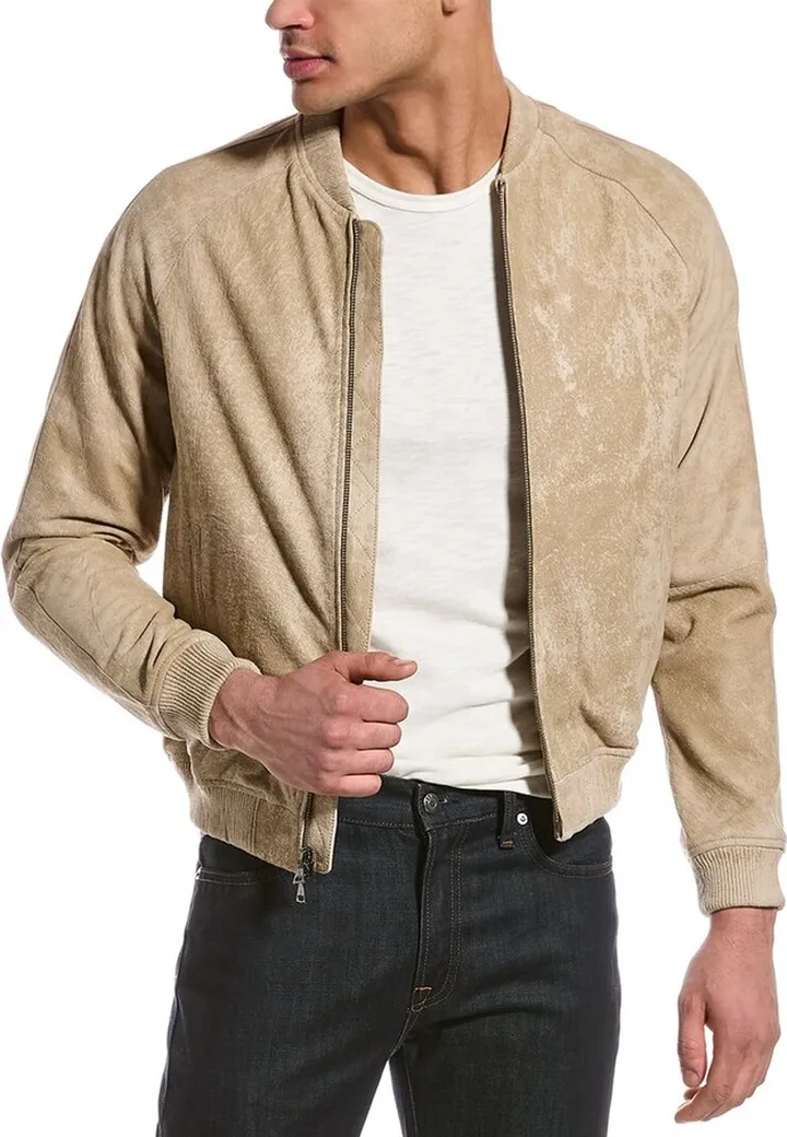 John Varvatos Alex Leather Bomber Jacket