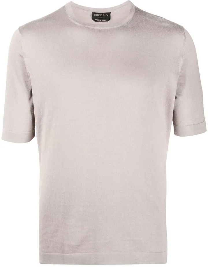 fine-knit cotton T-shirt