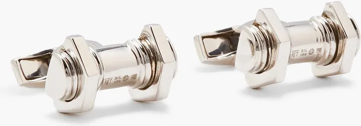 Silver cufflinks