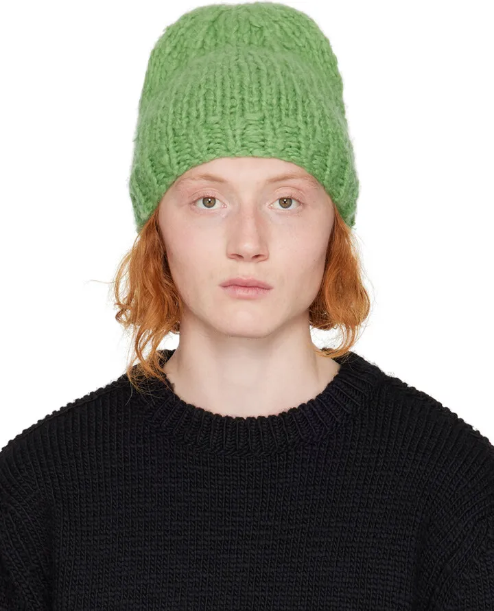 Gabriela Hearst Green Cashmere Townes Beanie