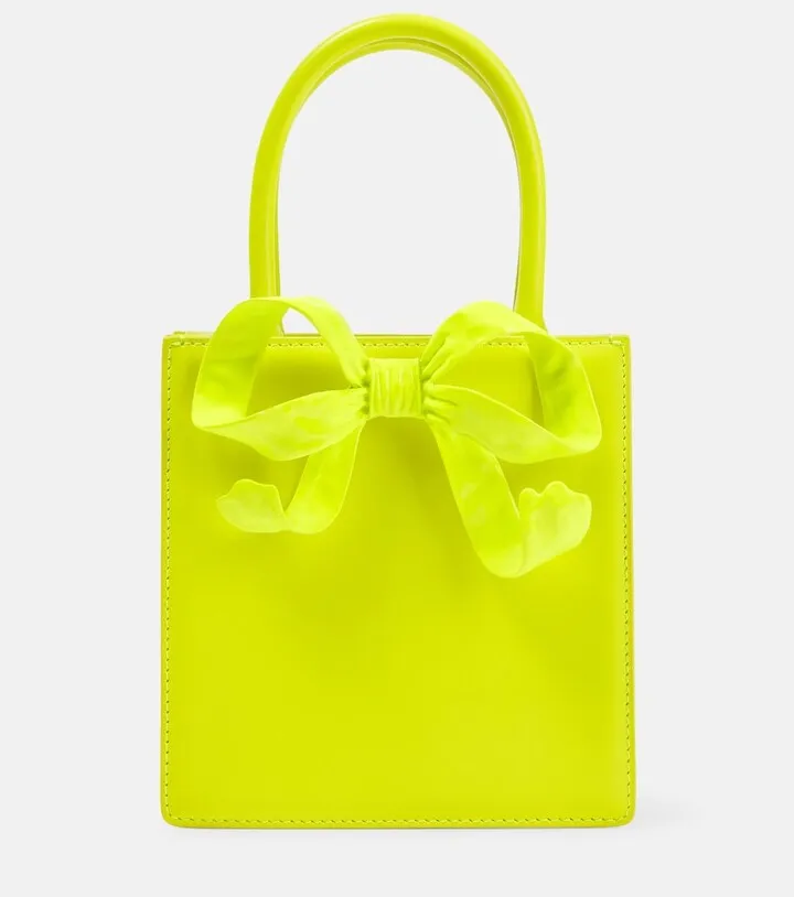 The Bow Mini leather tote bag