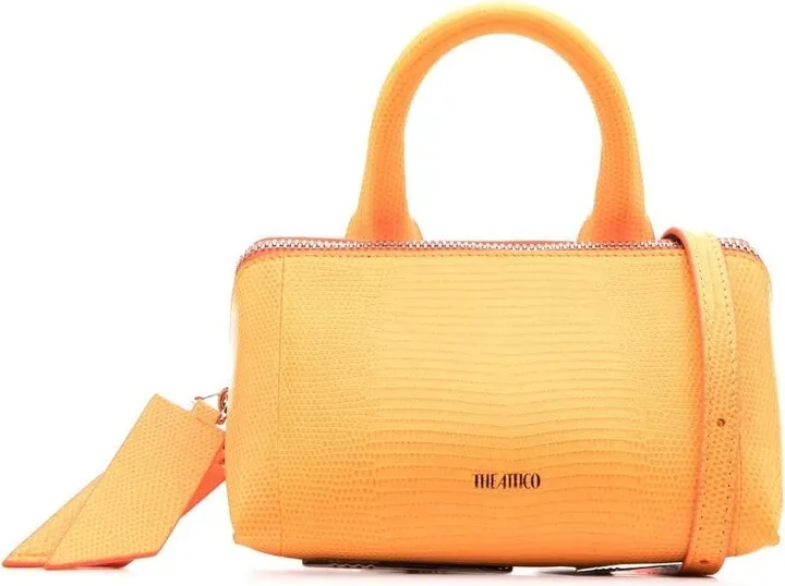 24h Lizard-Embossed Effect Tote Bag