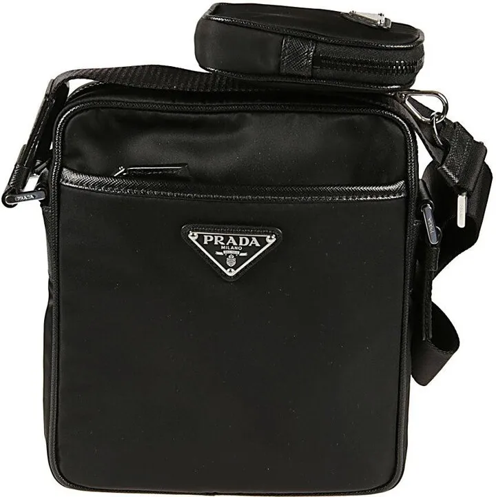 Logo Patch Zip-up Crossbody Bag