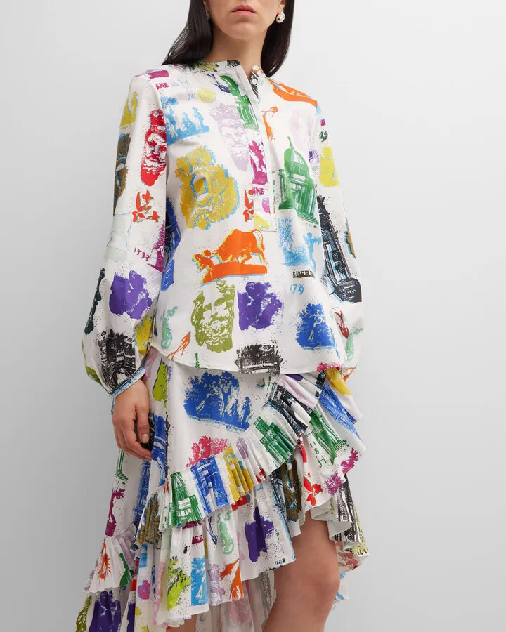 Larc De Libertine Long-Sleeve Tunic Shirt