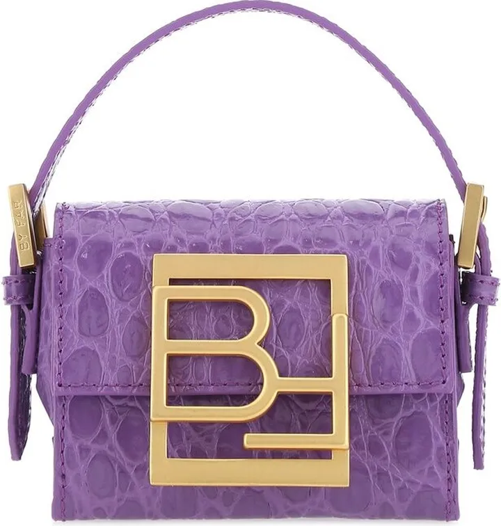 By Far Micro Fran Logo Plaque Crossbody Bag