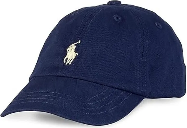Polo Ralph Lauren Kids Cotton Chino Baseball Cap (Infant) (Newport Navy) Caps
