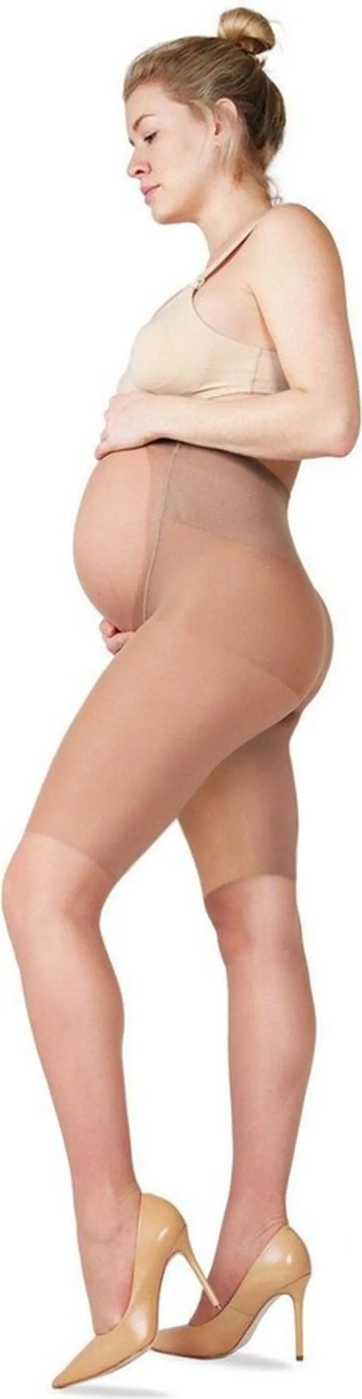 Maternity Half & Half Silky Sheer Pantyhose