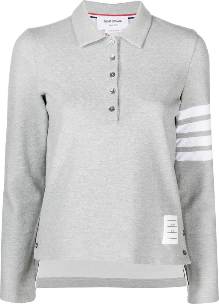 4-Bar stripe polo top