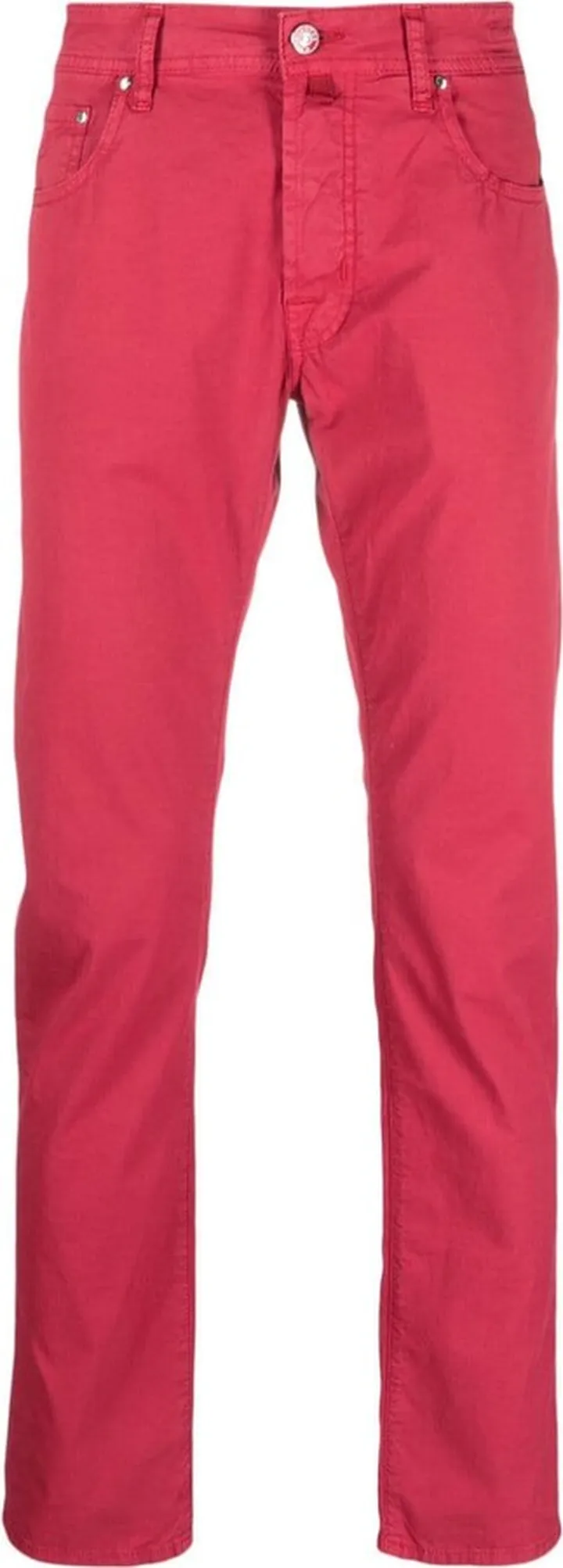 Garment-Dyed Tapered Jeans