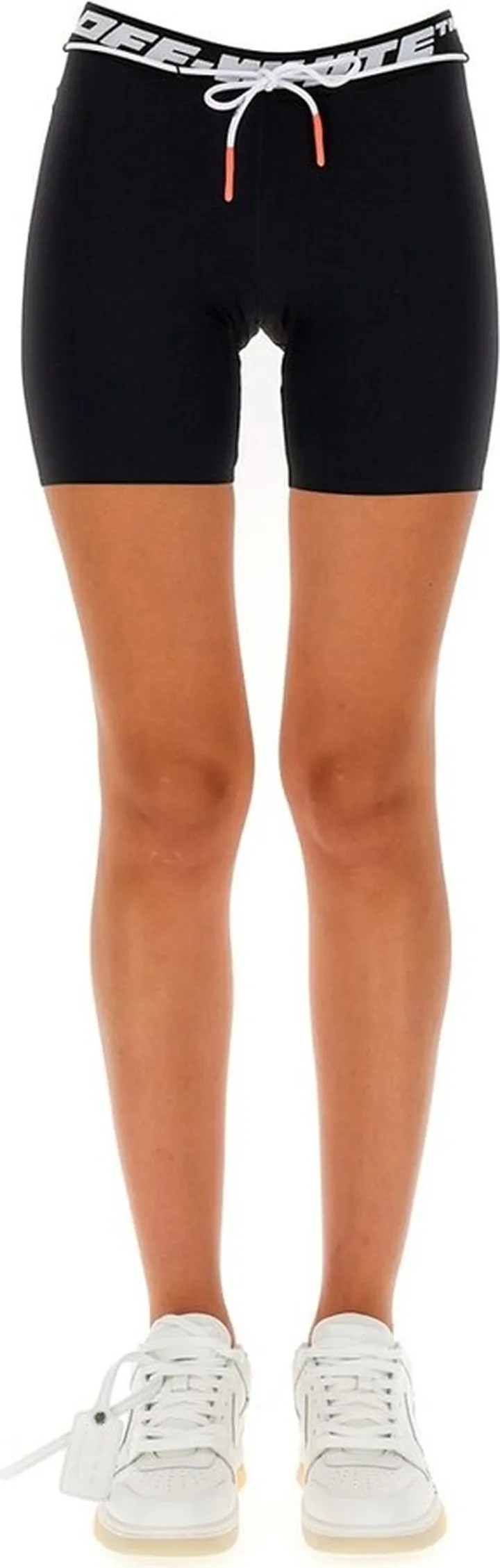 Off-White Logo Wasitband Drawstring Shorts