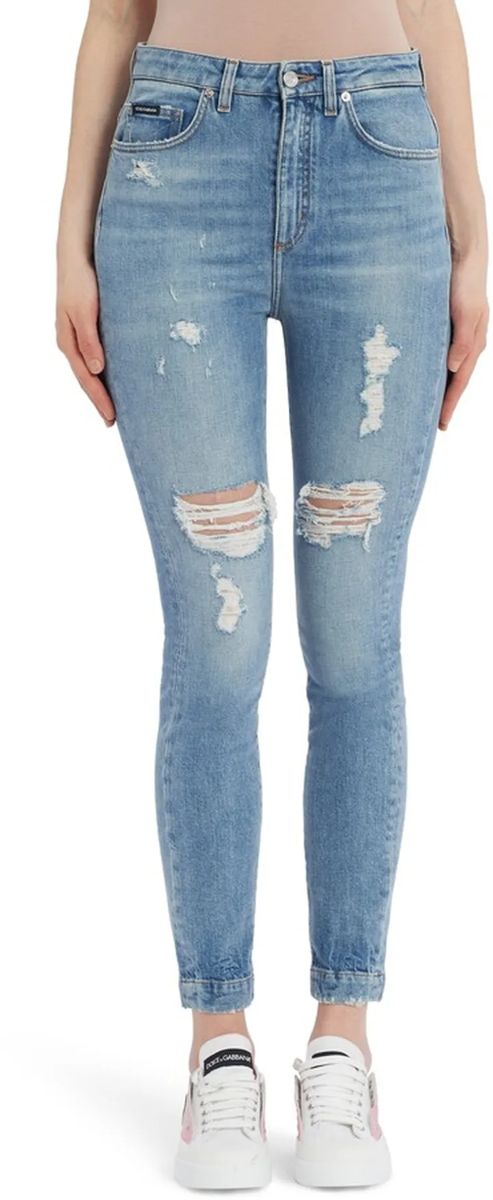 Audrey Ripped Ankle Skinny Jeans