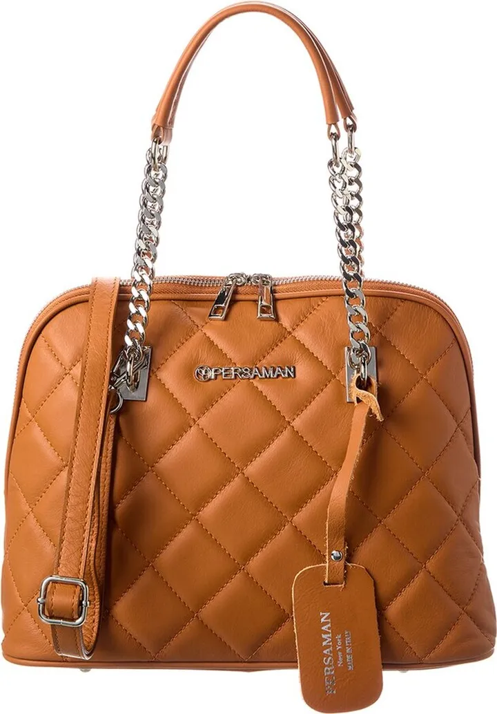Persaman New York Fosette Quilted Leather Tote