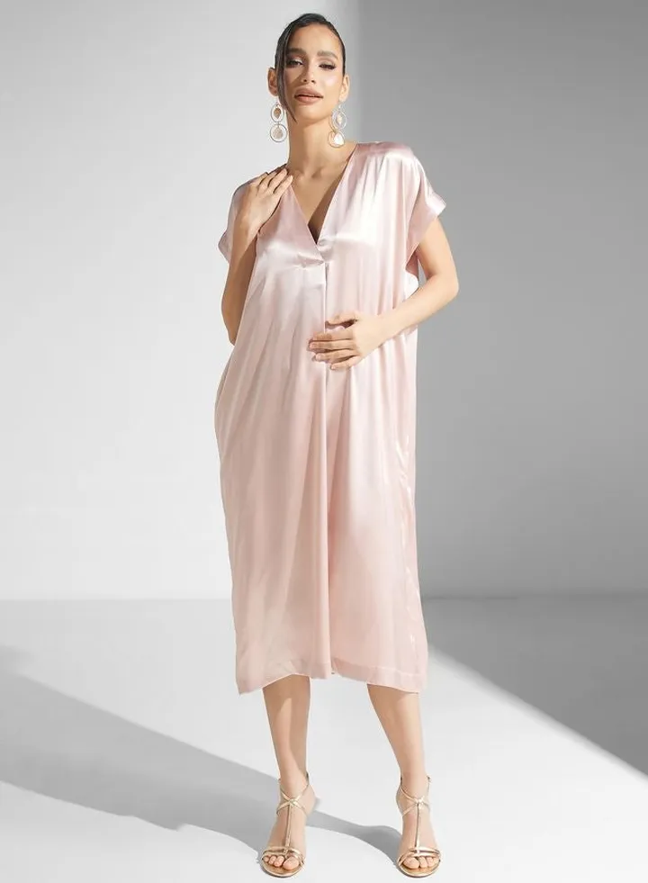 V-Neck Cape Sleeve Kaftan