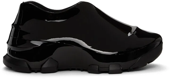 Givenchy Black Shiny Monumental Mallow Low Sneakers
