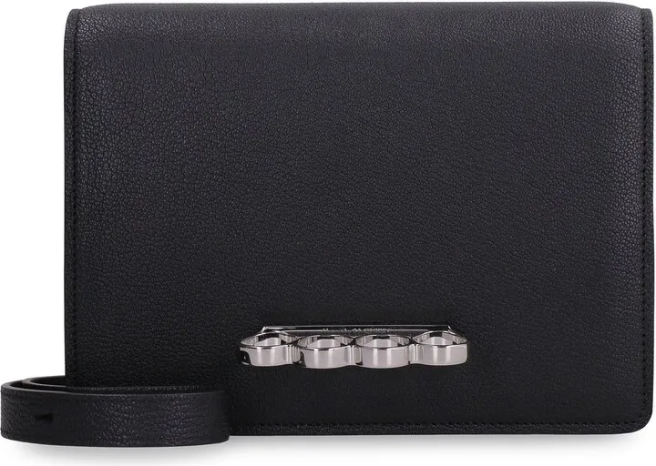 Alexander McQueen The Four Ring Foldover Shoulder Bag