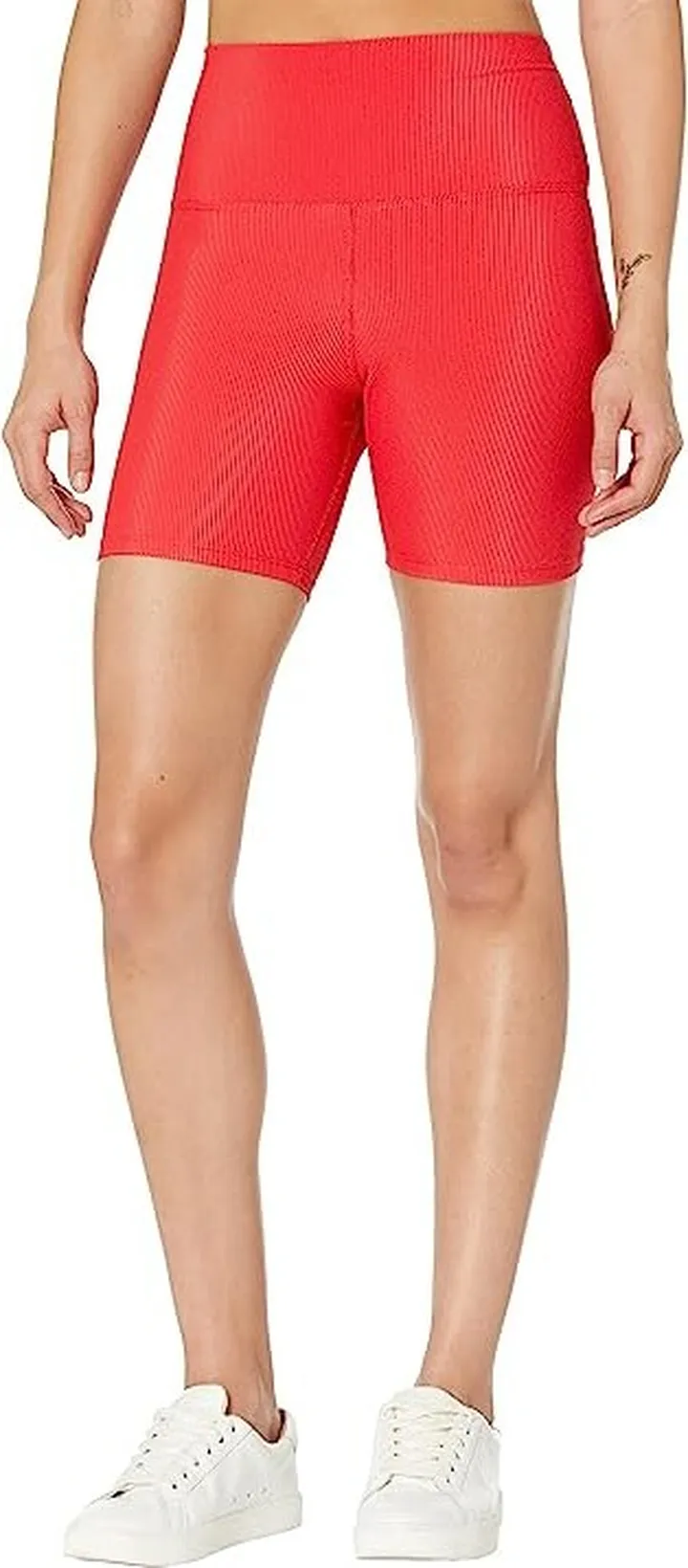 Beach Riot Bike Shorts (Red) Women's Shorts