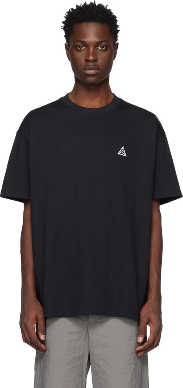 Nike Black Embroidered T-Shirt
