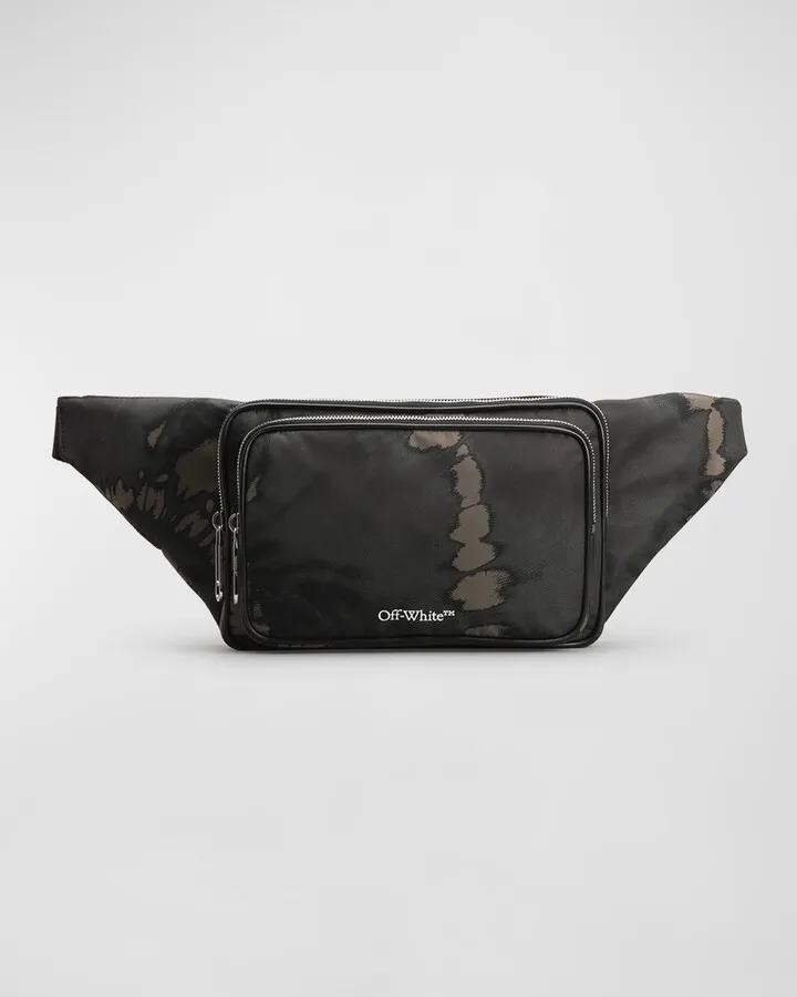 Men's Arrow Buckle Tie-Dye Nylon Belt Bag