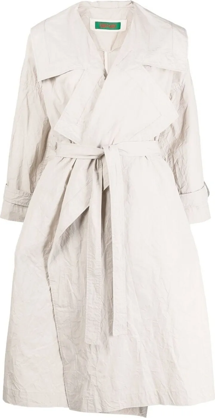 Wide-Lapel Trench Coat