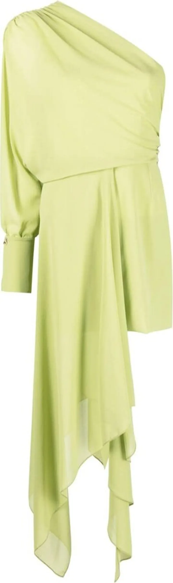 Draped Asymmetrical One-Sleeve