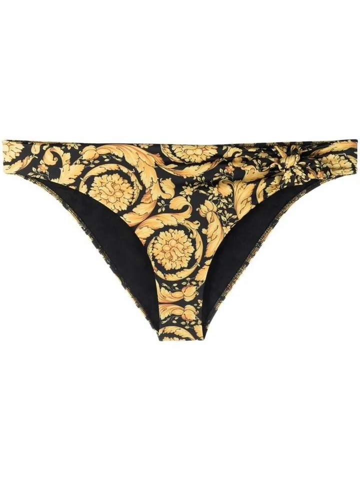 Logo Embroidered Bikini Bottoms