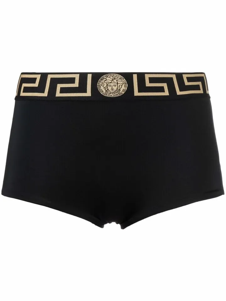 Greca-trim bikini bottoms