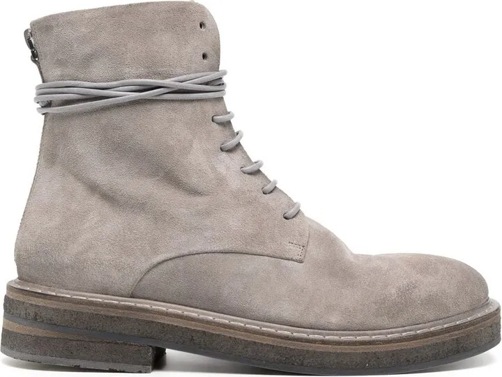 Lace-Up Leather Boots