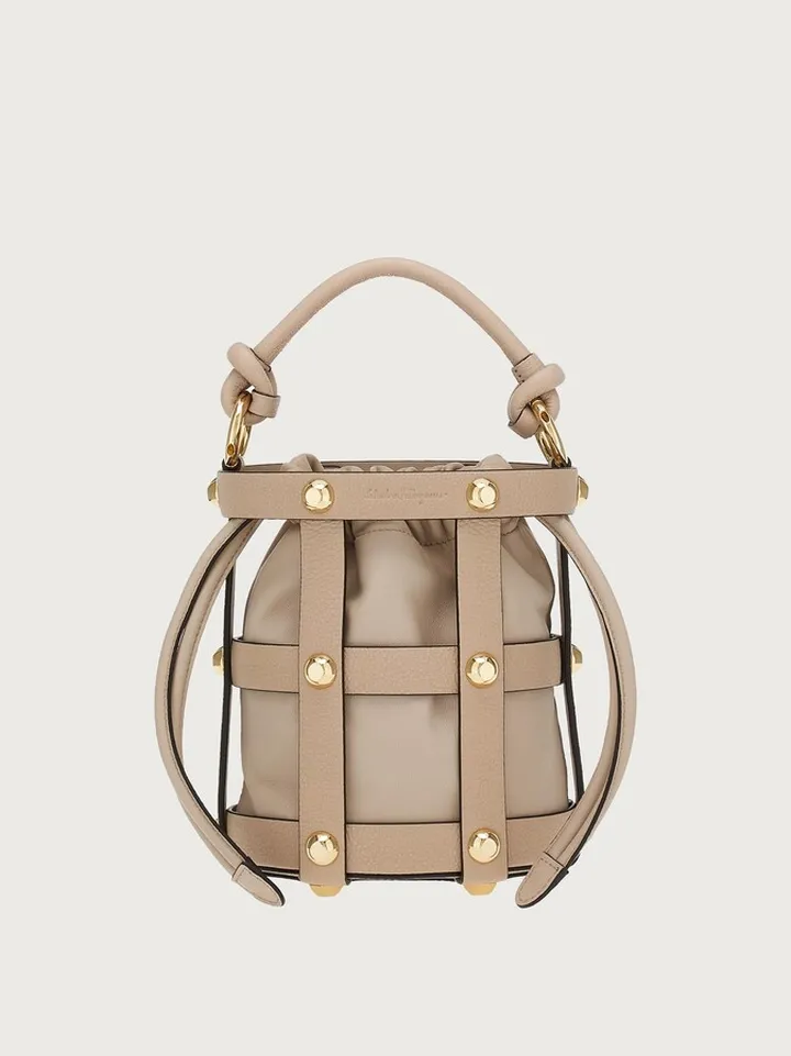 Ferragamo Women Ferragamo Cage bag (S) Beige