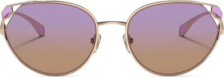 Oval-Frame Sunglasses